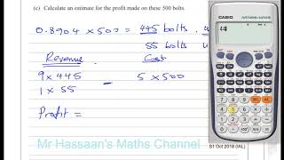 WST0101 Edexcel IAL S1 October 2018 Q6 Normal Distribution [upl. by Aaren]