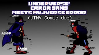 UV Error sans Meets Avjverse Error sans UTMV Comic dub [upl. by Cathey]