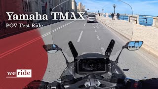 Yamaha TMAX Tech Max 2024 ✈️  POV Test Ride [upl. by Blackburn]