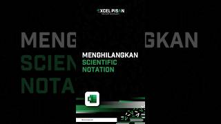 Menghilangkan Scientific Notation Microsoft Excel belajarexcel rumusexcel microsoftexcel [upl. by Grew909]