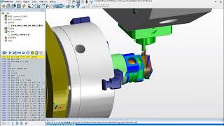 SolidCAM Toolpath Siemens 840D System  CTX800 Turnmill 08Part  HuiMaiTech Virtual CNC Training [upl. by Eineg558]