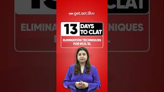 🗓️ 13 Days to CLAT 2025 ⏱️ Elimination Techniques for RC shorts clat2025 [upl. by Sahcnip]