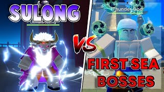 GPO Sulong VS All First Sea Bosses [upl. by Ellinet]