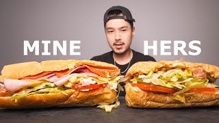 I asked a Korean Subway employee to make her favorite sandwich [upl. by Mis80]