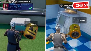 Search Coolers or Ice Machines Locations in Fortnite Chapter 3 Season 1 Quest [upl. by Wat]