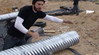 Earthship Thermal Wrap and Cooling Tubes [upl. by Claude]