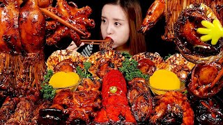 JAPONESA COZINHANDO E COMENDO FRUTOS DO MAR ASMR DE COMIDA [upl. by Atinot545]