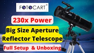 230x Big Power FotoCart 150mm Reflector Telescope with EQ3 Mount for Night Sky Astronomy amp Galaxies [upl. by Elyagiba875]