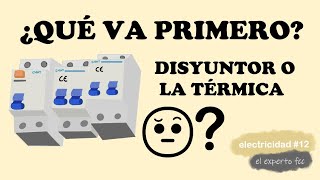 CONECTAR el DIFERENCIAL antes que el TERMOMAGNETICO ¿QUE VA PRIMERO ¿DISYUNTOR O LA TERMICA [upl. by Cornew626]