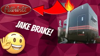 Peterbilt Jake brake LOUD [upl. by Aivull]