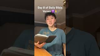 Day 8 of Daily Bible Verses ✝️🙏 jesus christian bibleverse christianity jesuslovesyou shorts [upl. by Rosen]