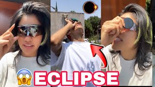 KAREN Y RAFA VIENDO EL ECLIPSE 😨  ECLIPSE TOTAL EN MÉXICO  LOS POLINESIOS 2024 [upl. by Shelden]