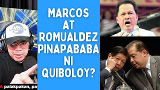 MARCOS AT ROMUALDEZ PINAPABABA NI QUIBOLOY [upl. by Avert]