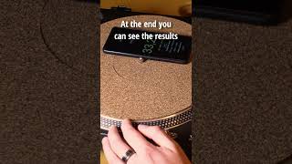 Vinylhack to measure your RPM amp WOW using a smartphone app [upl. by Yellhsa]