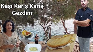 KAŞI KARIŞ KARIŞ GEZDİM VLOG TOSTÇU RECEP AYŞE HANIMIN GİZLİ SOSU [upl. by Albin]