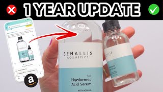 UNVEILING THE TRUTH ABOUT SENALLIS HYALURONIC ACID SERUM  Honest Review [upl. by Nnylyram352]