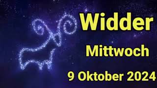 horoskop Widder Mittwoch 9 Oktober 2024 [upl. by Liagiba]