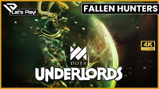 🐦 Let´s Play Dota Underlords Top Meta Full Hunter Fallen [upl. by Ymmij400]