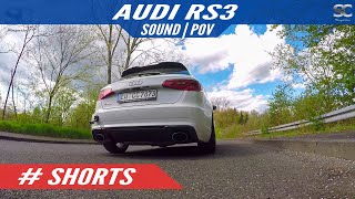 Audi RS3  EXHAUST SOUND  LAUNCH  POV SHORTS [upl. by Suzann]