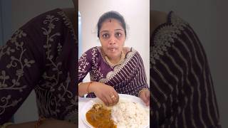 Eating White rice Chicken Curry with loose Prawns  khammam New Collectorate Office Opposite shorts [upl. by Ahsoet961]