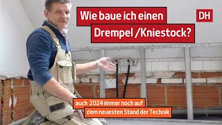 DrempelKniestock mit Metallprofilen und Gipskarton bauen  DH – Trockenbau [upl. by Hatcher]