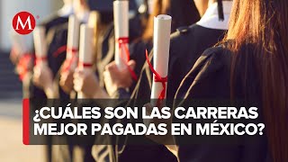 Las carreras más elegidas y las mejor pagadas en México [upl. by Latoniah674]