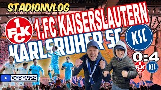 🔴1FC KAISERSLAUTERN  KARLSRUHER SC🔵  SÜDWESTDERBYVLOG⚽️ [upl. by Hogle]