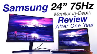 Samsung 24 inch Monitor LS24R356FHWXXL Review After One Year Best Monitor under 10000 75Hz [upl. by Nicholson296]