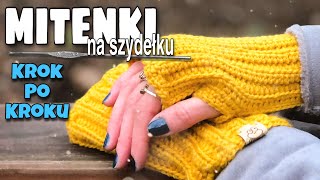 MITENKI NA SZYDEŁKU tutorial  rękawiczki bez palców na szydełku [upl. by Neo765]