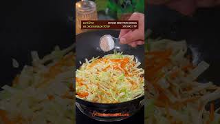 EASY STIRFRIED CABBAGE RECIPE recipe cooking chinesefood cabbage vegetables [upl. by Rennug]