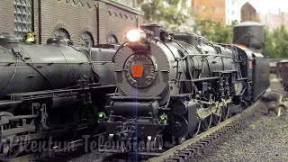 One of the most detailed model railroad layouts for America’s biggest steam locomotives in O scale [upl. by Zolnay259]