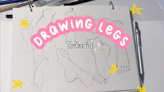 Drawing with me  Drawing legs  Drawing tutorial [upl. by Eide]