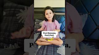 Peel Banana Rhymes by Ananya Tiwari  Trending rhymes for kids [upl. by Rhynd]