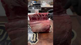 How to french a rib roast primerib steakdinner butcher [upl. by Anitsim]