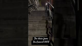 Walking up the steps from the 1973 film “The Exorcist” The stairs are located in Washington DC [upl. by Flemming944]