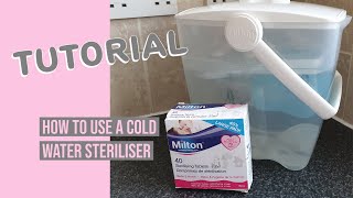 How to use cold water steriliser [upl. by Kavanaugh]