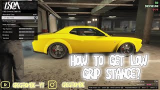 HOW TO GET LOW GRIP TIRES amp LOW STANCE GTA Online [upl. by Mloclam]