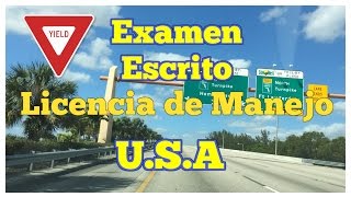 EXAMEN DE MANEJO ESCRITO  PREGUNTAS Y RESPUESTAS PARA LICENCIA DE CONDUCIR EN EEUU [upl. by Becka730]