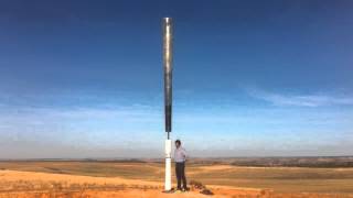 Vortex Bladeless wind turbine without blades [upl. by Carrington]