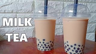 How to make Milk Tea Recipe  Boba Milk Tea [upl. by Ruyle77]