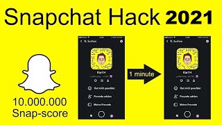 Snapchat HACK  BOOST Your Snap Score NO Computer  NO Jailbreak 2021 [upl. by Gemperle]