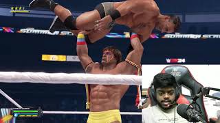 WWE 2k 24 gameplay Ultimate warrior vs LA knight facecam reaction tamil [upl. by Fitting]