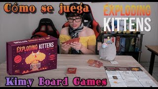 ¿Cómo jugar Exploding kittens Español   Juego de mesa [upl. by Oinigih347]