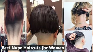 Nice Half Head Shaved Nape Bob Haircuts and Full Head Shaved Nape Bob Haircuts 2024 Best Hairstyles [upl. by Anidualc]