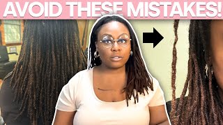 My Locs Are Thinning amp Breaking Off  AVOID These Mistakes [upl. by Yelhsa]