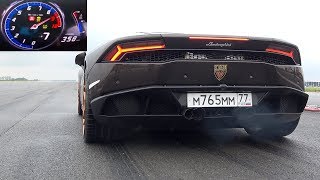 Lamborghini Huracán GoshaTurboTech 1500 HP Acceleration Sounds 0350 kmh [upl. by Sybley]