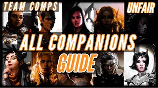 ALL Companions  The ULTIMATE GUIDE  Team Comp and Builds4K  Pathfinder Wrath of the Righteous [upl. by Tohcnarf208]