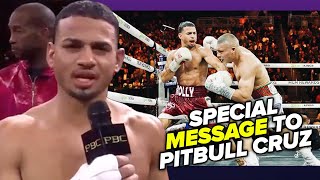 Rolly Romero FIRST WORDS on loss to Pitbull Cruz Shows him RESPECT [upl. by Kelula389]