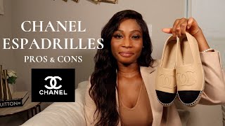 SHOULD YOU BUY CHANEL ESPADRILLES CHANEL ESPADRILLES REVIEW [upl. by Farlee]