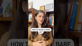 How to read a Bare Act  Career in Law legal [upl. by Ham]